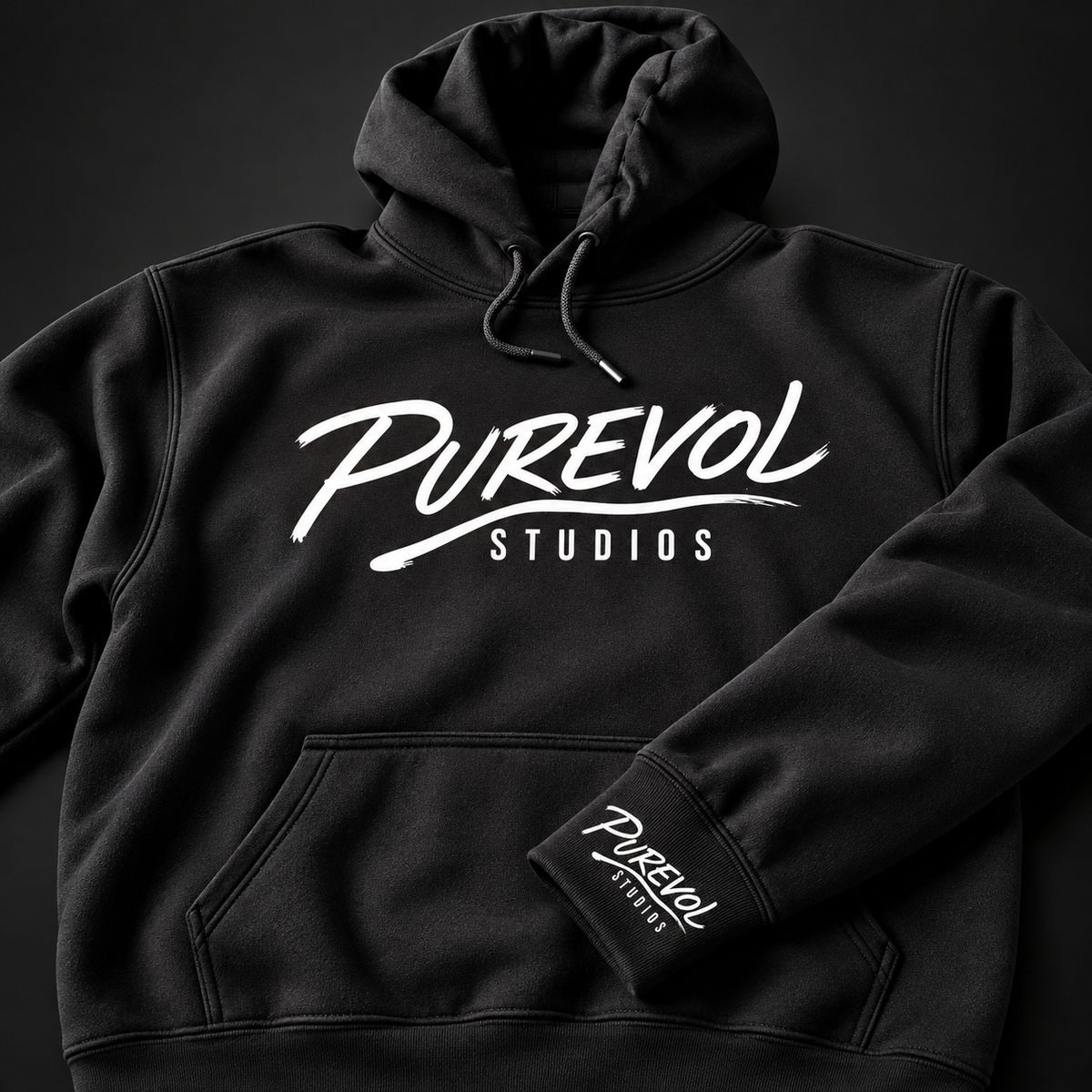 Purevol Logo Hoodie - Black